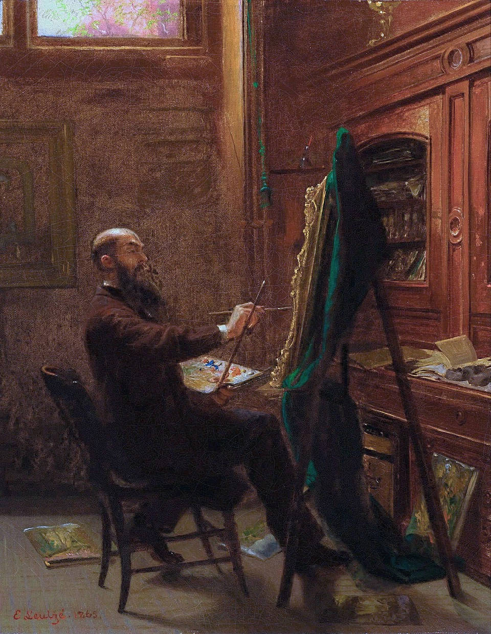 Worthington Whittredge nel suo studio di Tenth Street - Reynolda House Museum of American Art